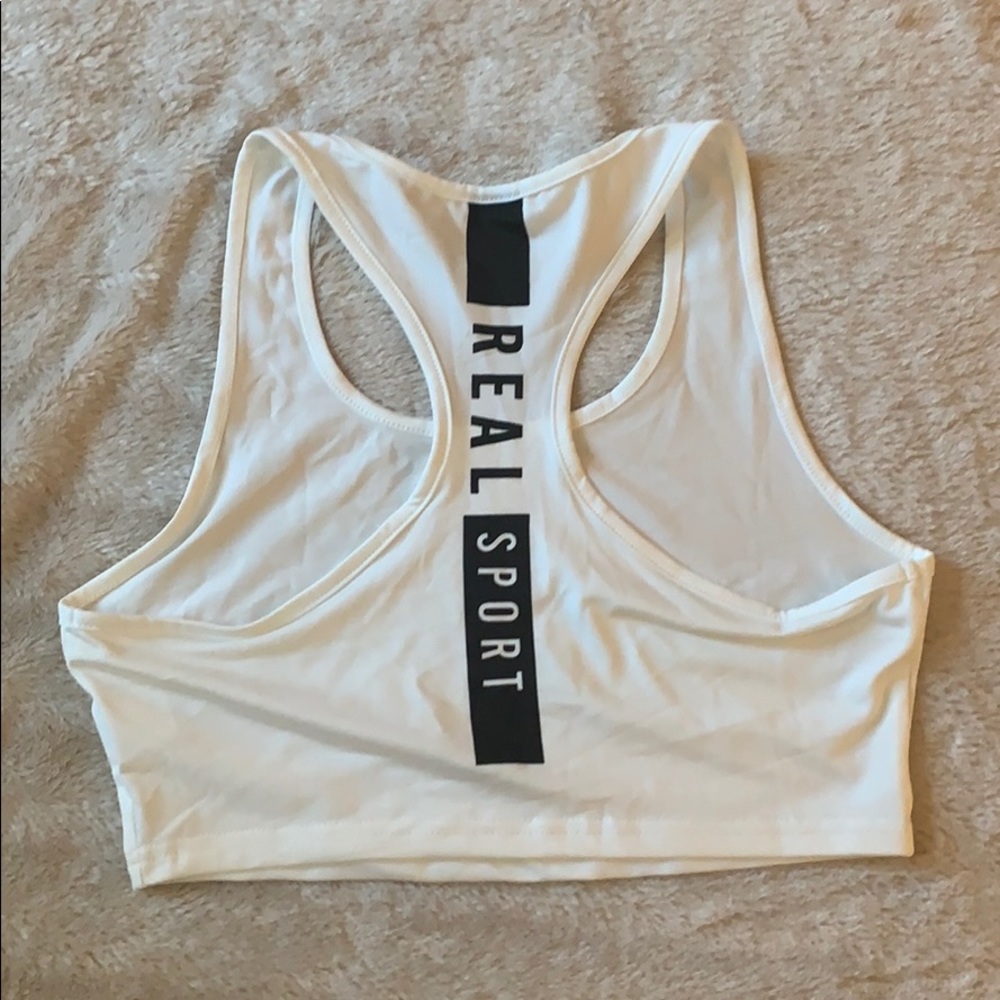 Cropped work out tank